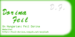 dorina feil business card